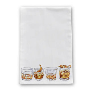 Bourbon Glasses Vol 2 Tea Towel