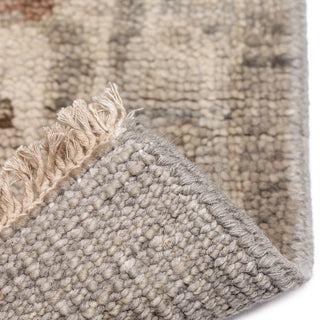 Braymore Silver Ivory 9x12 Rug cream beige hand knotted fringe