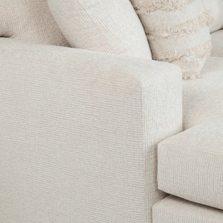 Brickell Sectional Sofa ribbed ivory