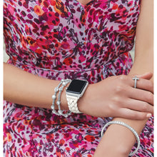 Load image into Gallery viewer, Brighton Sutton Braided Leather Apple Watch Band in Shoe White
