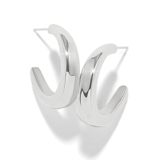Brighton Cascade Rio Hoop Earrings  silver