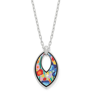 Brighton Colormix Meadow Necklace graphic colorful enamel silver plate