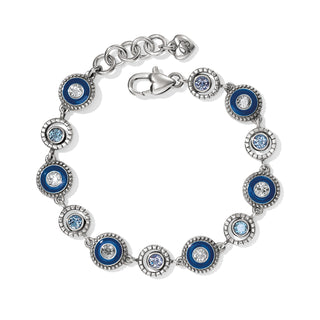 Brighton Halo Eclipse Bracelet blue lobster claw silver crystal rhinestone Brighton