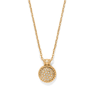 Brighton Illumina Celeste Dome Necklace crystals gold plate round