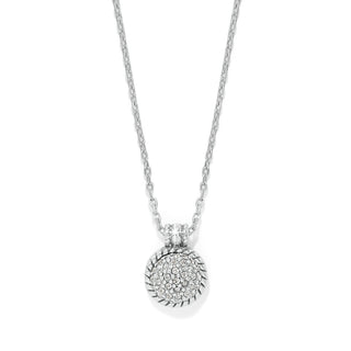 Brighton Illumina Celeste Dome Necklace in Silver plate crystals round