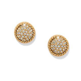 Brighton Illumina Celeste Dome Post Earrings crystals gold plate