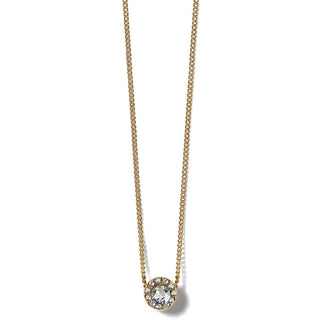 Brighton Illumina Solitaire Gold Necklace