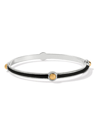 Brighton Interlok Noir Slim Bangle