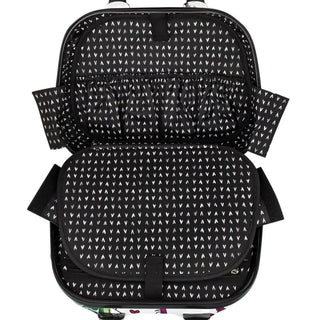 Brighton Jetsetter Cosmetic Case bold colors fashion hardshell strap black and white inside