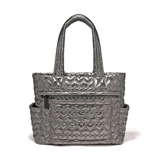 Brighton Kameron Metallic Utility Tote in Pewter