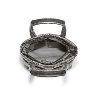 Brighton Kamille Metallic Cross Body Bag in Pewter