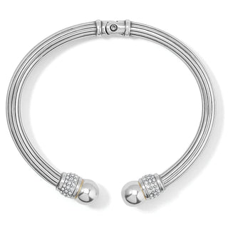 Brighton Meridian Silver Open Hinged Bangle