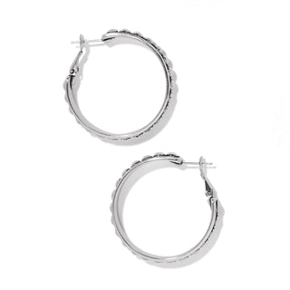 Brighton Pretty Tough Large Stud Hoop Earrings