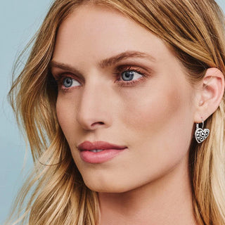 Brighton Contempo Heart Leverback Earrings