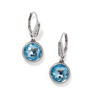 Meridian Aurora Leverback Earrings Aqua