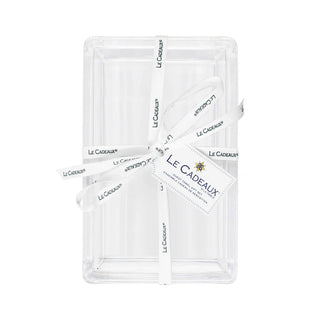 Le Cadeaux Vischio Guest Napkins & Acrylic Holder Gift Set