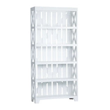 Load image into Gallery viewer, White Slat Back Bookcase
