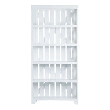 Load image into Gallery viewer, White Slat Back Bookcase
