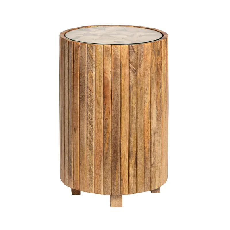 Timberline Cut Wood Round Table