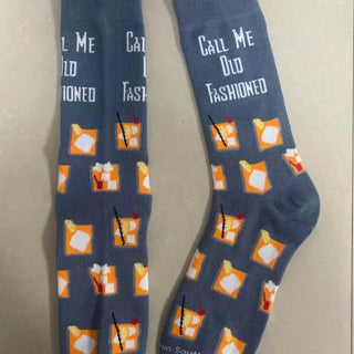 Call Me Old Fashioned Bourbon Whiskey Socks