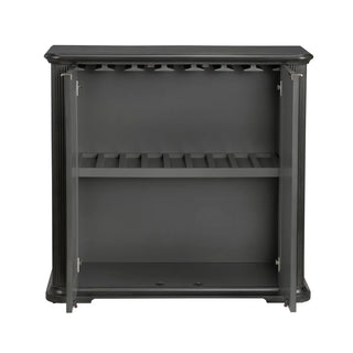 Callahan Bar Cabinet dark brown shelf two door