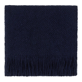 Campbell Throw in Midnight blue navy