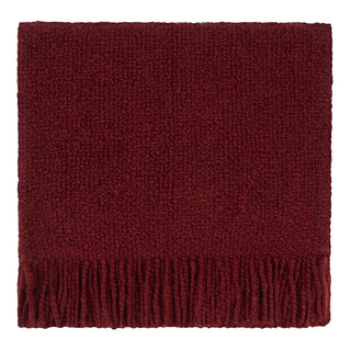 Campbell Throw in Scarlet red burgundy