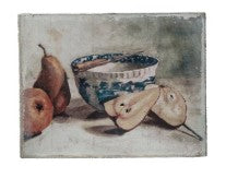 Canvas Wall Decor with Fruit and Vegetable Still Life Assorted pear decorative bowl
