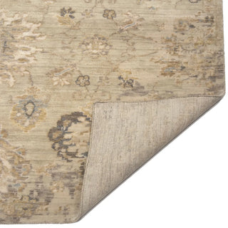 Capel Manor Sagefield 7'9"x10' Rug blue grey beige flower floral gold