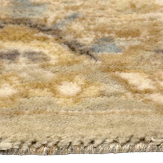 Capel Manor Sagefield 7'9"x10' Rug gold beige blue gray flower floral
