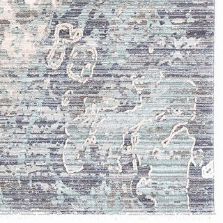Capel Zenith Lava Ocean 7'10"x10' Rug wave pattern light blue grey white