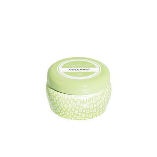 Capri Blue Volcano scented candle in an iced matcha tin 