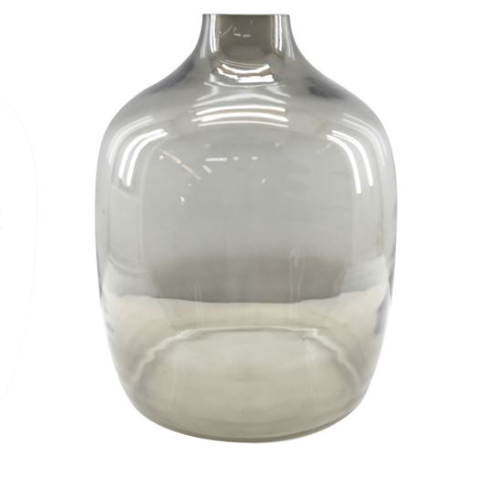 Caspian Glass Vase Cloud Grey 11.75