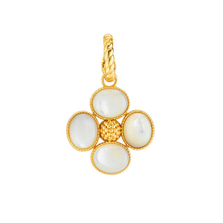 Capucine De Wulf Berry Clover Double Sided Pendant - MOP