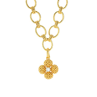 Capucine De Wulf Berry Clover Double Sided Pendant - MOP