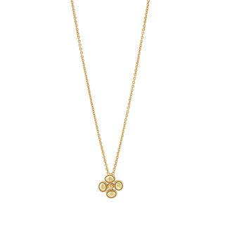 Capucine De Wulf Berry Clover Station Necklace, 16"+2" - Gold