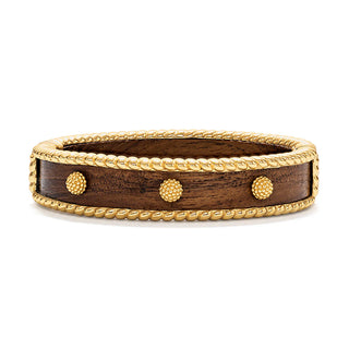 Capucine De Wulf Berry Small Hinged Bangle - Teak