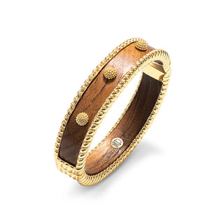 Capucine De Wulf Berry Small Hinged Bangle - Teak