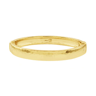 Capucine De Wulf Cleopatra Oval Hinged Bangle - Gold
