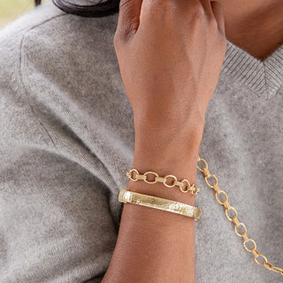 Capucine De Wulf Cleopatra Small Link Bracelet, 7+1.5" - Gold