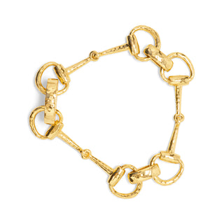 Capucine De Wulf Equestrian Snaffle Bit Bracelet, 8" - Gold