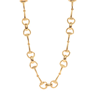 Capucine De Wulf Equestrian Snaffle Bit Chain Necklace, 20" - Gold