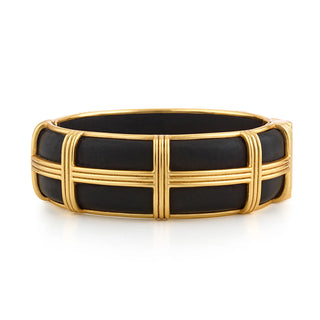 Capucine De Wulf Gaia Hinged Bangle, - Ebony