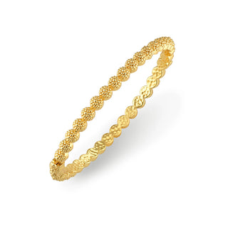 Capucine De Wulf Gold Berry Eternity Petite Hinged Bangle