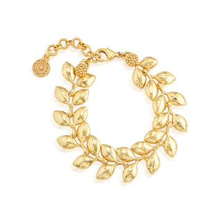 Capucine De Wulf Golden Laurel Link Bracelet, 7"+2" - Gold