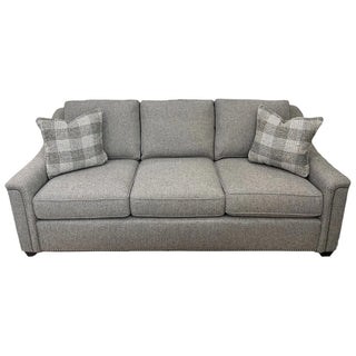 King Hickory Carlsbad sofa couch upholstered in Lattimore Flannel