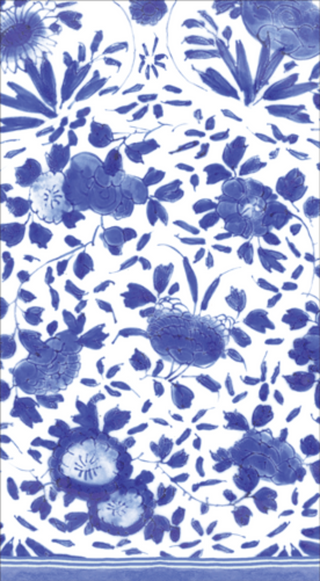 Caspari Delft Blue Guest Towel Napkins