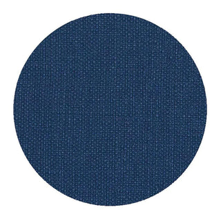 Navy felt-backed coaster with a canvas detail