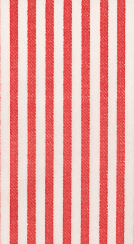 Caspari Melograno Stripe Red Guest Towel Napkins