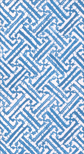 Caspari Paper Fretwork Blue Guest Towels - 12 In   geometric